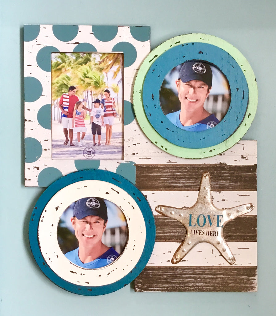 Metal Starfish Photo Frame Collage