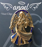 St. Christopher Angel Visor Clip