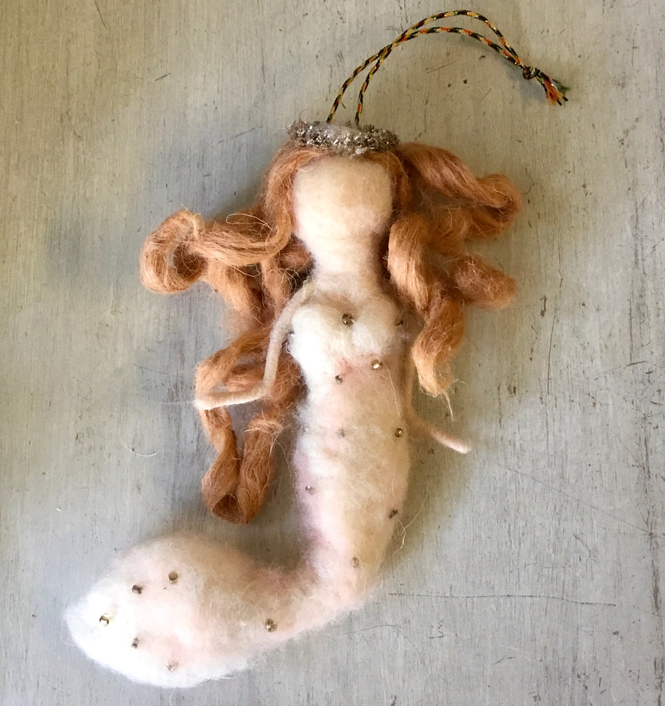 Mermaid Princess Felt Ornament