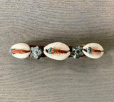 Seashell Leather Hair Clip