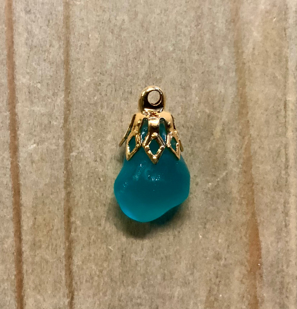 Glass Pebble Charm