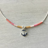 Dainty Colorful Anchor Anklet