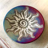 Raku Pottery Decor Plate