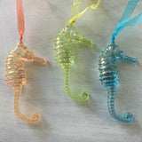 Iridescent Seahorse Ornament