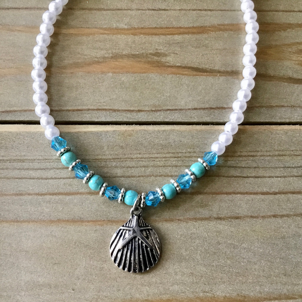 Lagoon Sea Life Pearl Anklet