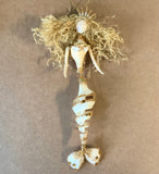 Dancing Mermaid Spiral Shell Ornament