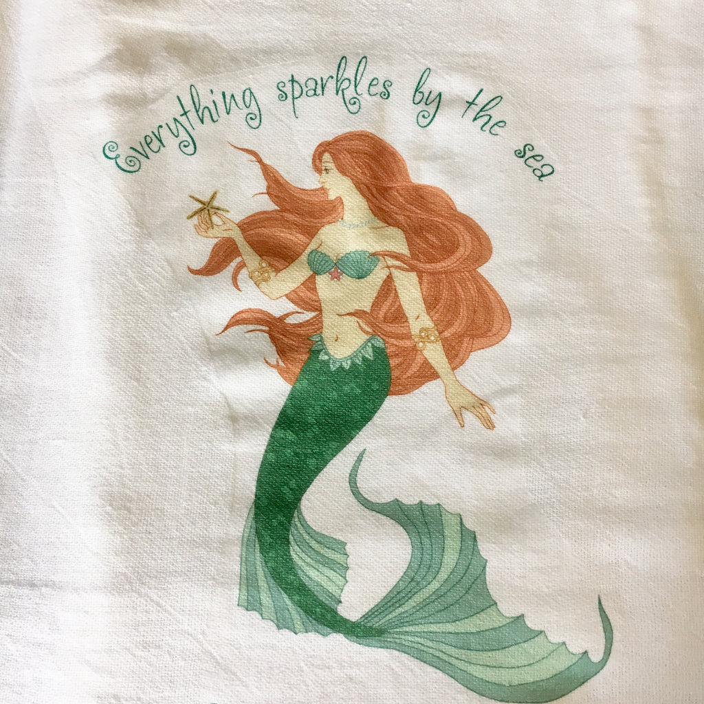 Sparkle by the Sea Tea Towel