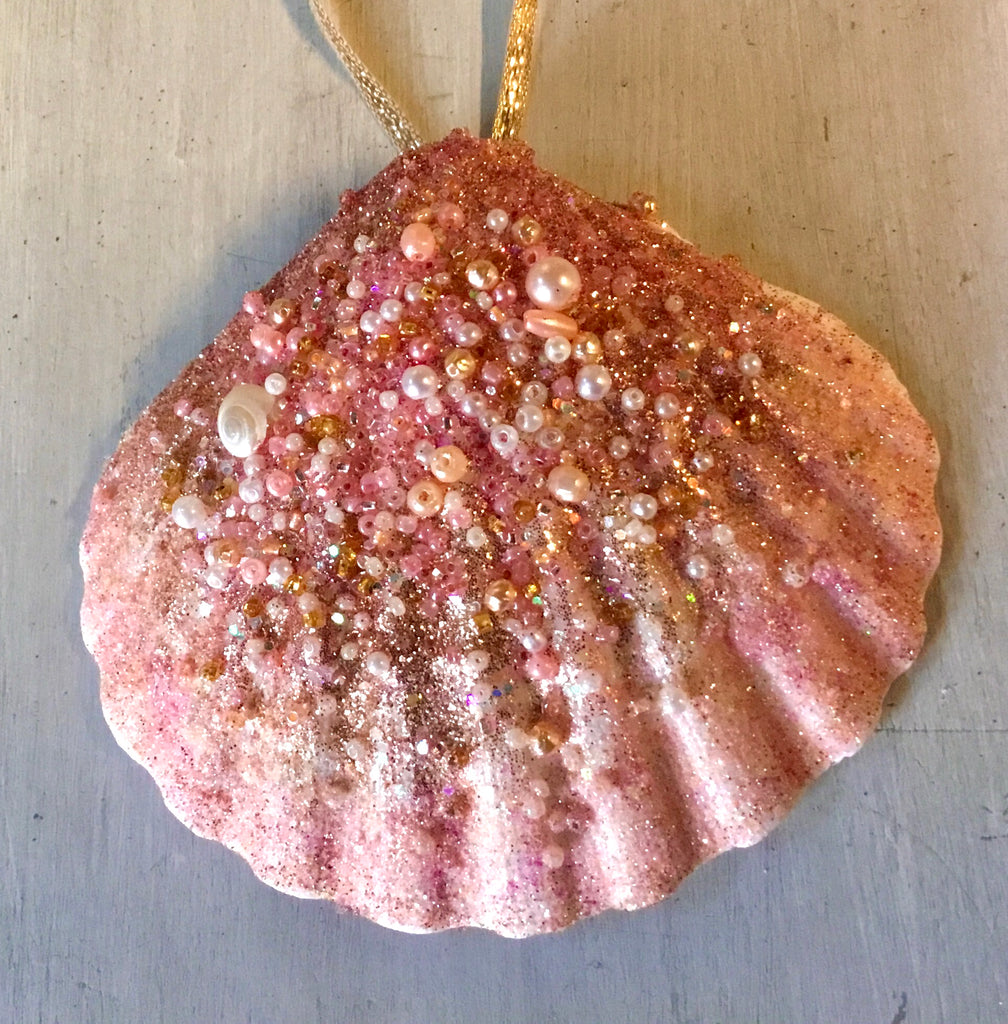 Mermaid Fin Scallop Ornament