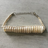 Sliced Cowrie Braided Anklet