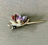 Seashell Flower Hair Pinch Clip