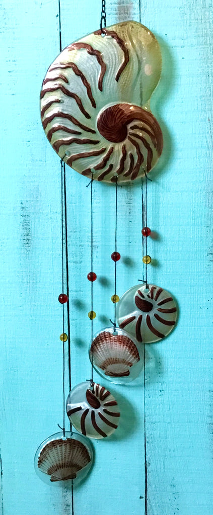 Nautilus Glass Windchime