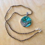 Abalone Moon Necklace