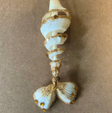 Dancing Mermaid Spiral Shell Ornament