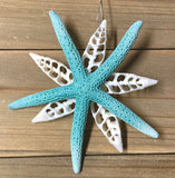 Starfish Shell Star Ornament