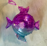 Fanciful Glass Fish Ornaments