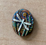 Raku Medallion Magnet