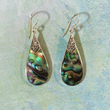 Abalone Tear Drop Earrings