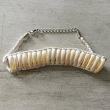 Sliced Cowrie Braided Anklet