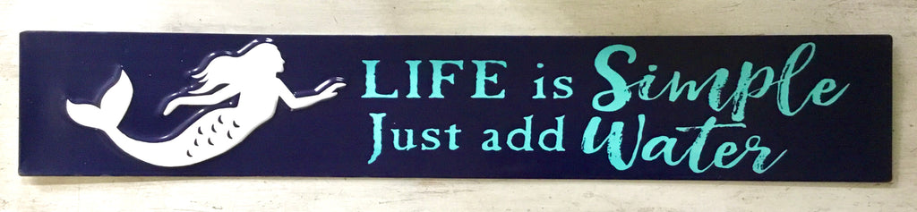 Beach Quotes Tin Sign
