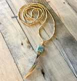Sea Beauty Boho Beaded Necklace