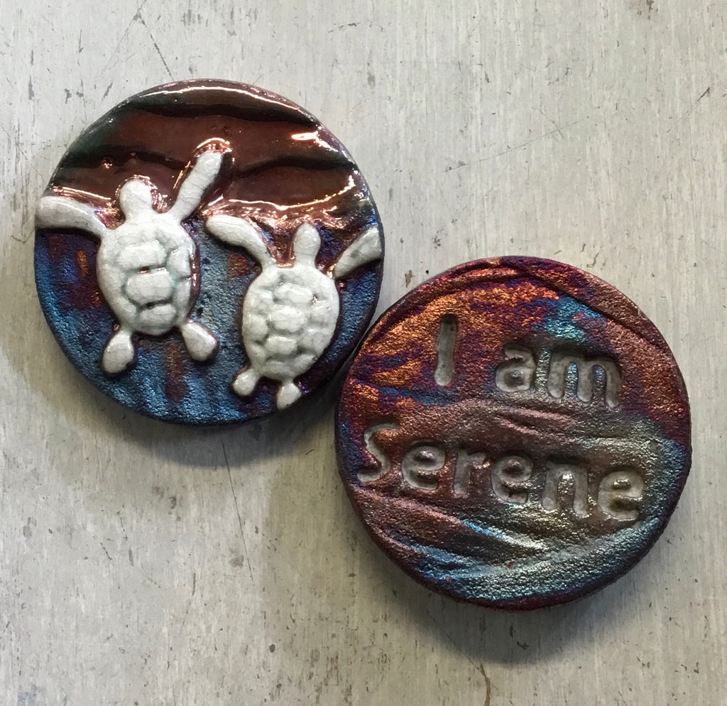 Raku Pottery Medallions