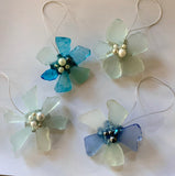 Jeweled Glass Flower Ornament