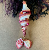 Dancing Mermaid Spiral Shell Ornament