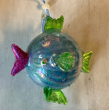Fanciful Glass Fish Ornaments