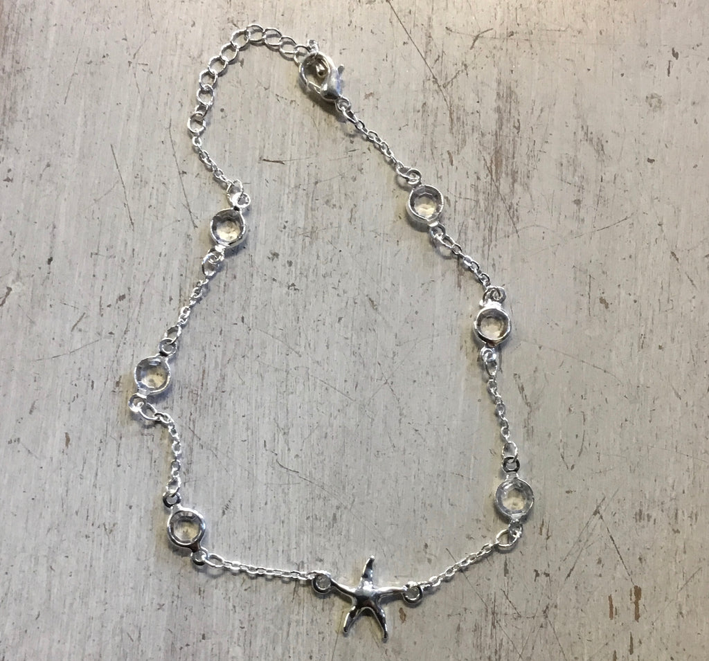 Starfish Stone Anklet