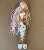 Dancing Mermaid Spiral Shell Ornament
