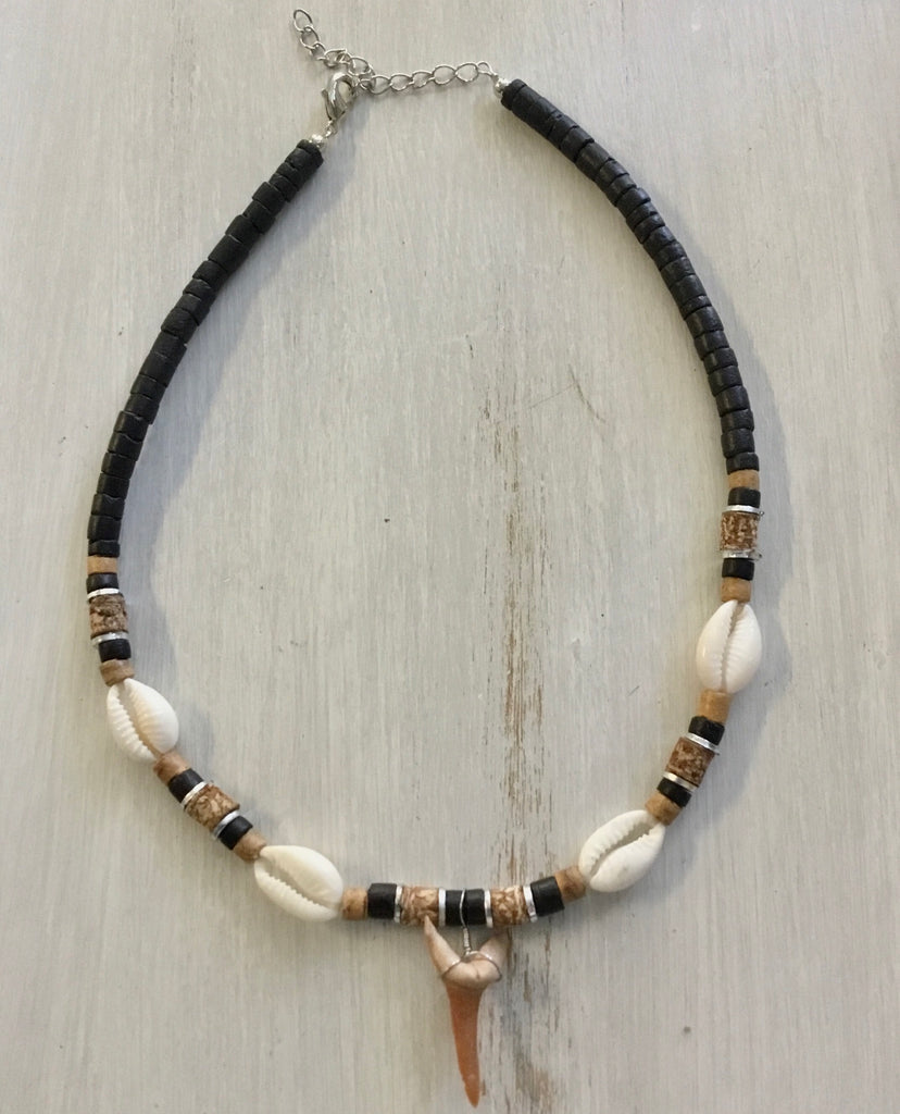 Cowrie Shark Tooth Necklace