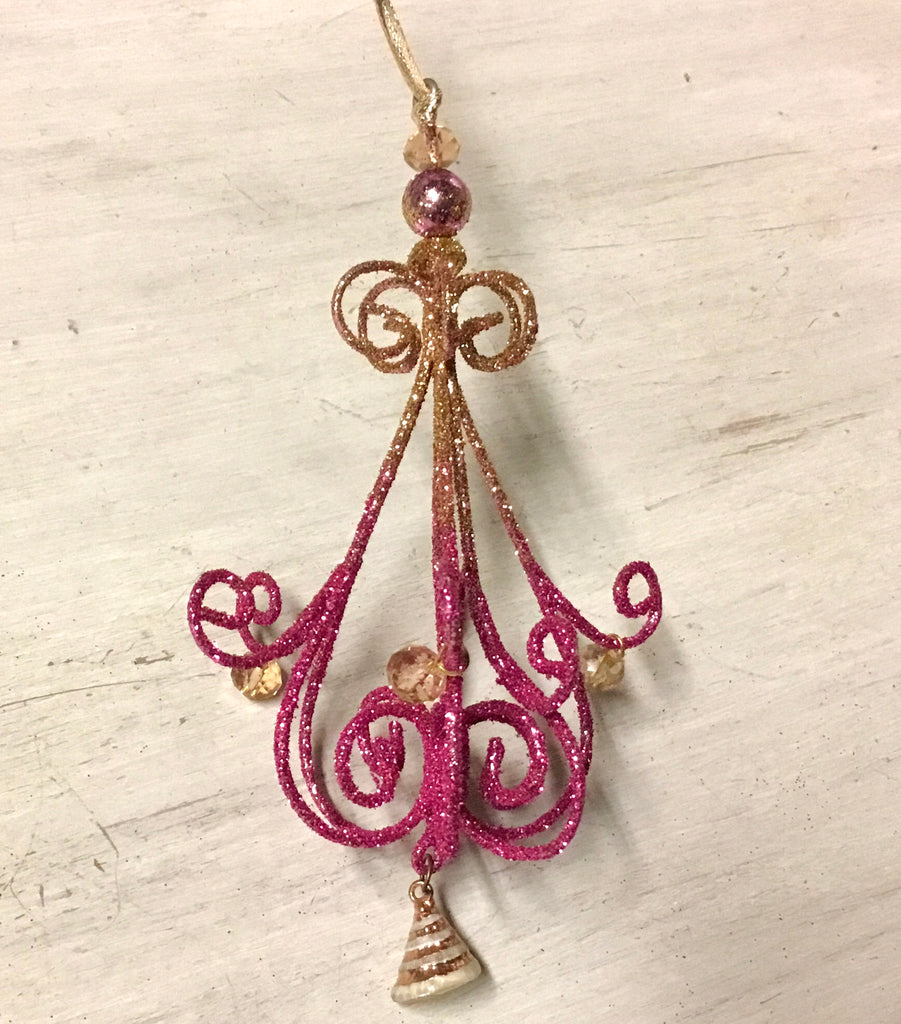 Shell Charm Chandelier Ornament