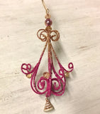 Shell Charm Chandelier Ornament