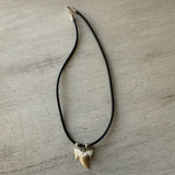 Shark Tooth Rubber Cord Necklace