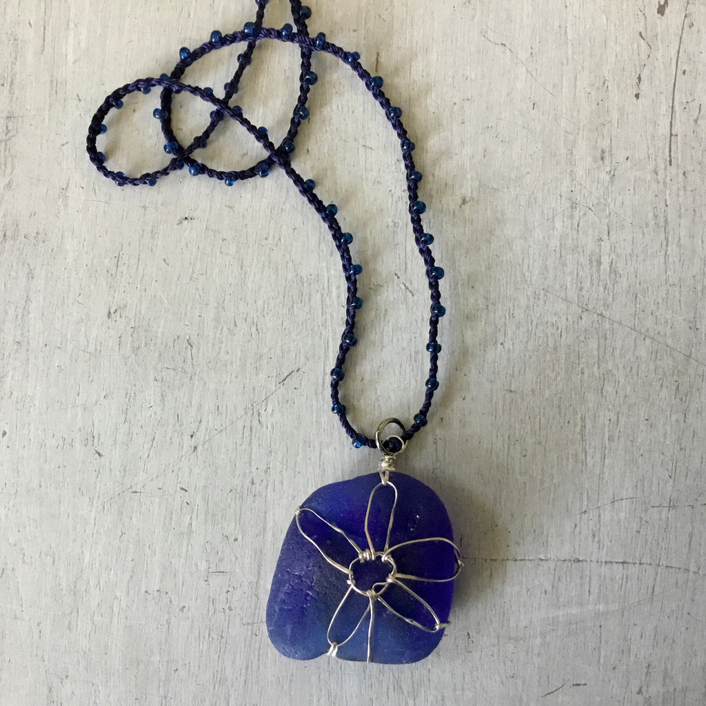 Scottish Seaglass Sand Dollar Necklace