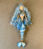Dancing Mermaid Spiral Shell Ornament