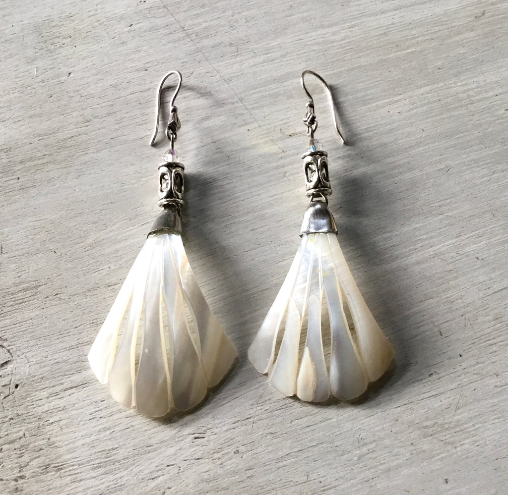 MOP Fan Earrings