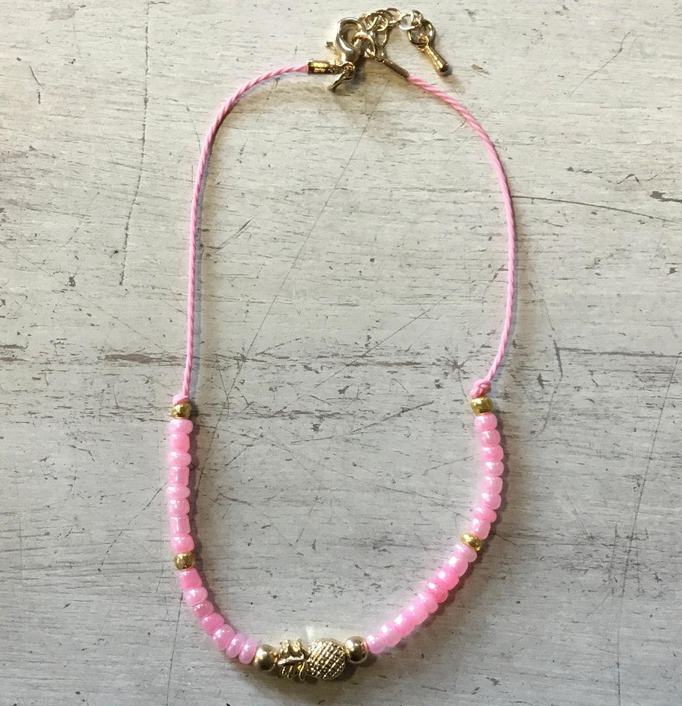 Beaded Pineapple Anklet