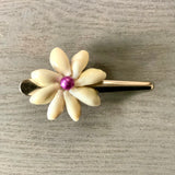 Seashell Flower Hair Pinch Clip