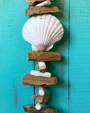 Driftwood Scallop Shell Drop