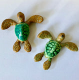 Raku Pottery Mini Turtles