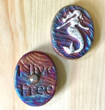 Raku Medallion Magnet