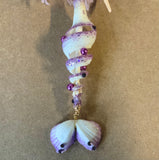 Dancing Mermaid Spiral Shell Ornament