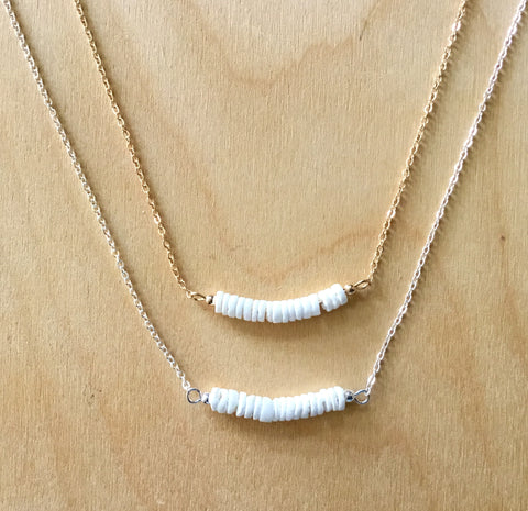 Clamshell Bar Necklace