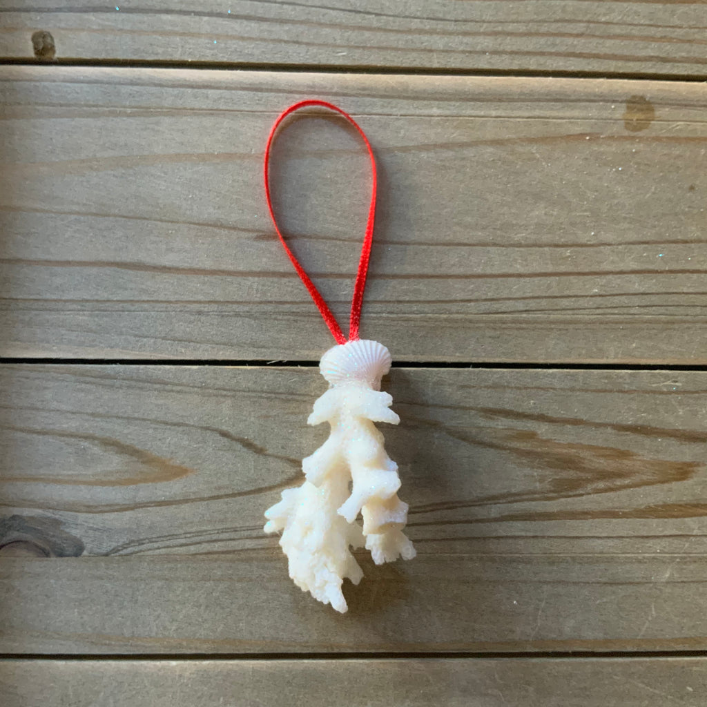 Mistletoe Coral Ornament