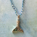 Abalone Whale Tail Beaded Necklace