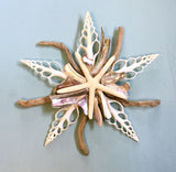 Abalone Driftwood Star Wall Decor