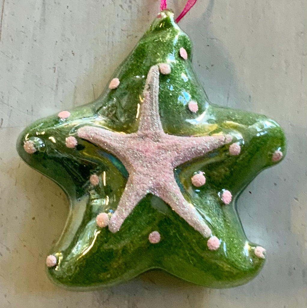 Glass Starfish Ornament