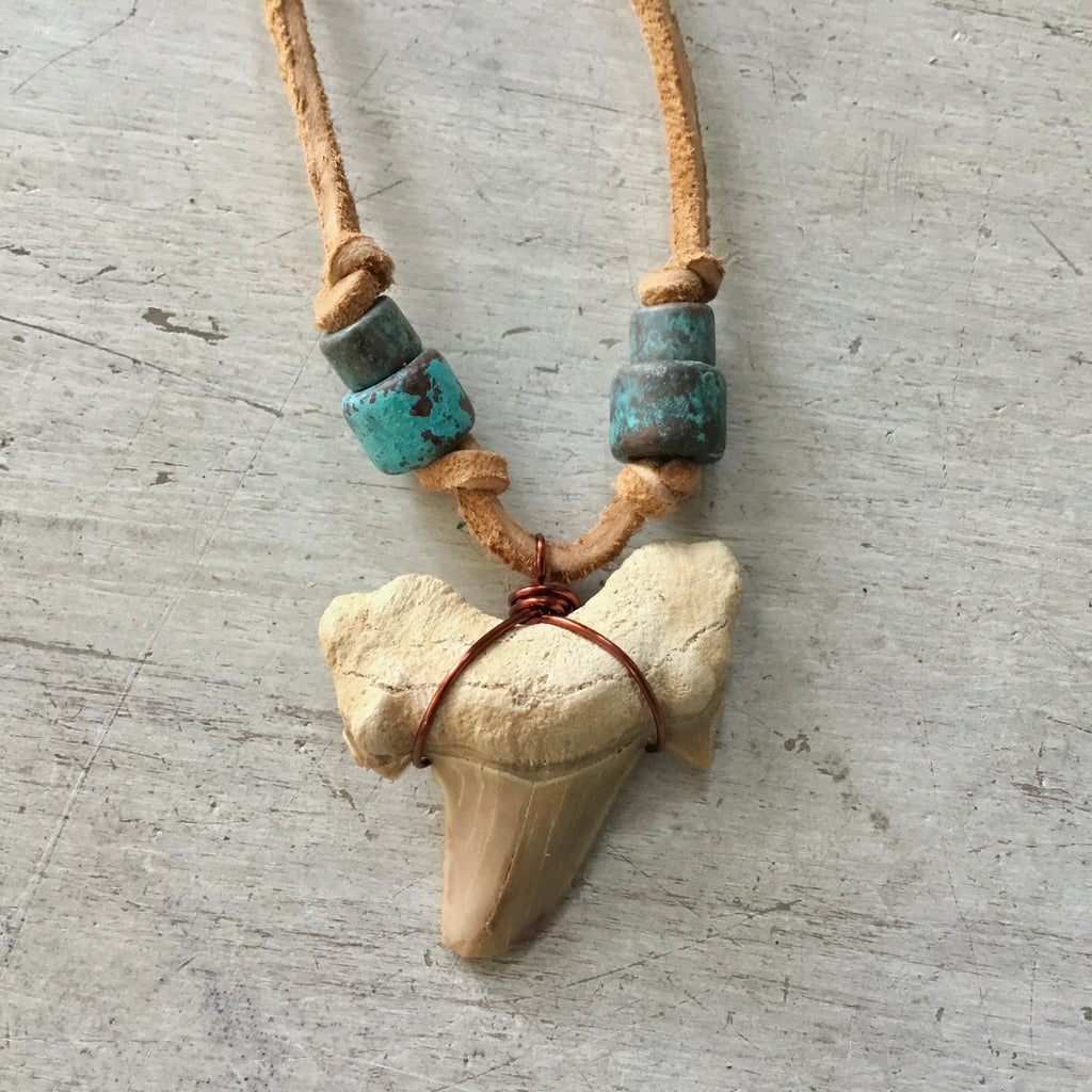 Patina Shark Tooth Necklace