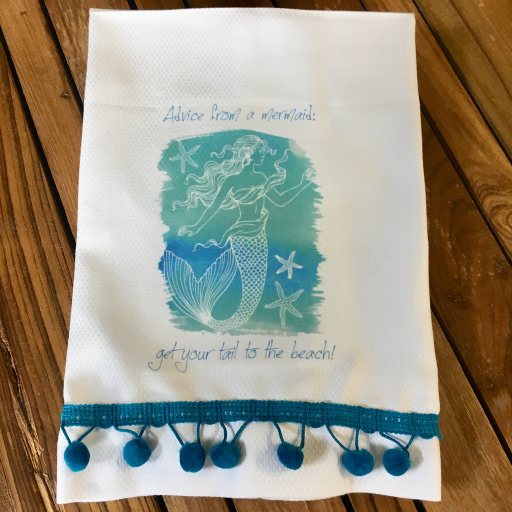 Mermaid Advice Tea Towel